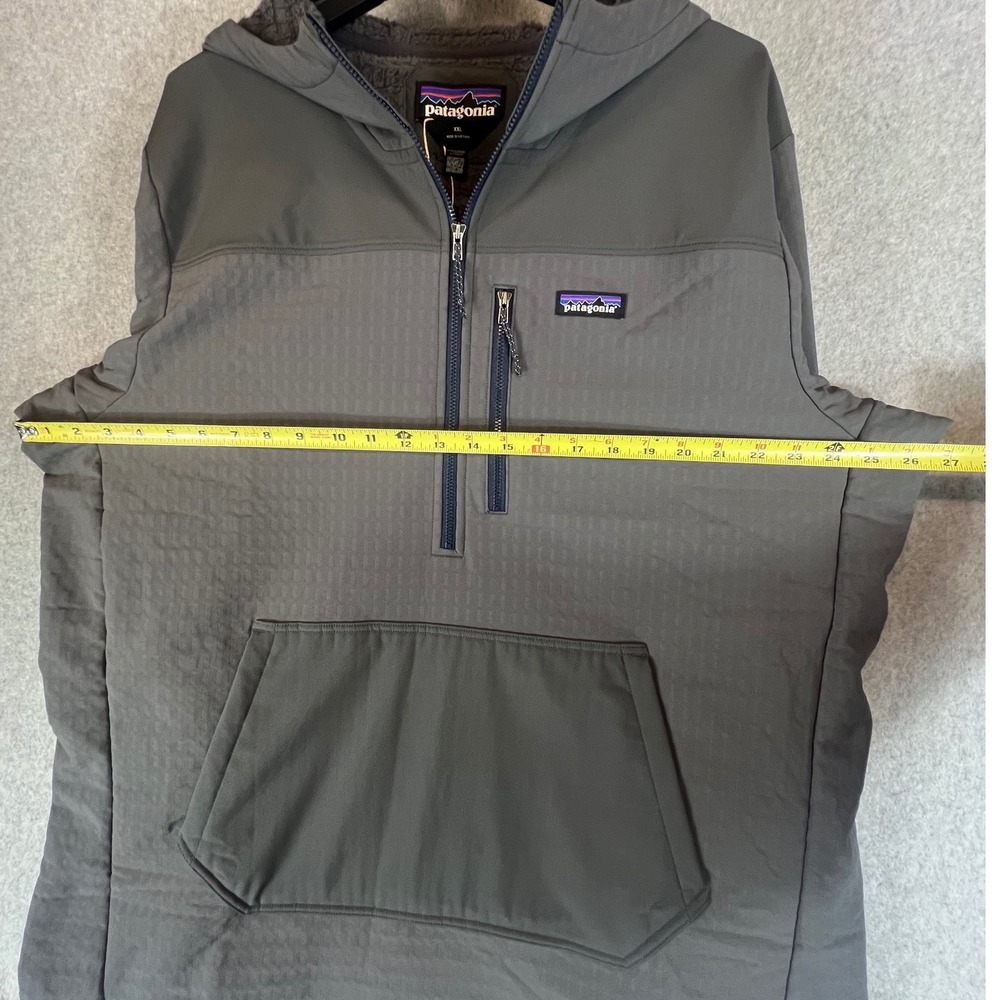 Patagonia R2 TechFace Pullover Men XXL Forge Grey 41765 Hood Fleece NWT Gorpcore - Picture 3 of 8